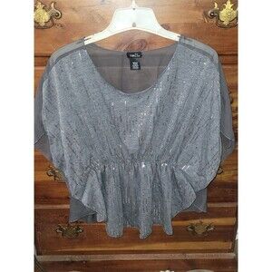 Rue21 Sequin Poncho Top (AE59)